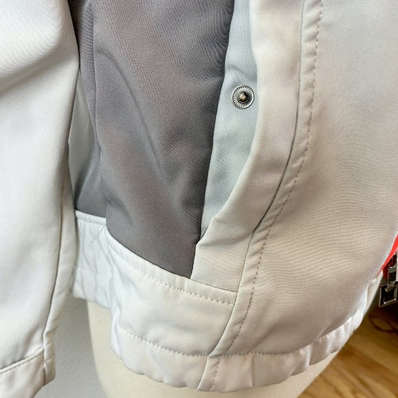 ZERO X POSUR Hooded Jacket Sz Small Light Gray Fleece Lined Outdoor Sports - Picture 4 of 11